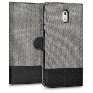 Husa pentru Nokia 3, Textil, Gri, 41108.01 - Img 3