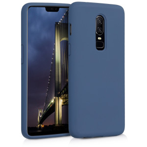 Husa pentru OnePlus 6, Silicon, Albastru, 46122.116 - Img 1