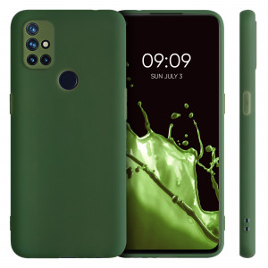 Husa pentru OnePlus Nord N10 5G, Silicon, Verde, 53821.80 - Img 2