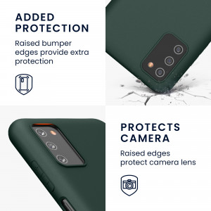 Husa pentru Samsung Galaxy A03s, Silicon, Verde, 56517.169, kwmobile - Img 4