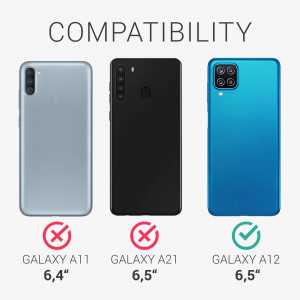 Husa pentru Samsung Galaxy A12, Silicon, Albastru, 54048.224 - Img 6