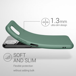 Husa pentru Samsung Galaxy A22 5G, Silicon, Verde, 55245.166, kwmobile - Img 3