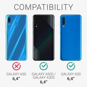 Husa pentru Samsung Galaxy A50, Silicon, Albastru, 48715.223 - Img 6