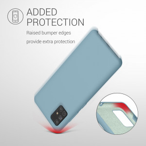 Husa pentru Samsung Galaxy A51, Silicon, Albastru, 51197.206 - Img 6