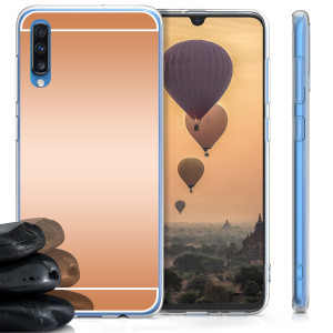 Husa pentru Samsung Galaxy A70, Silicon, Rose Gold, 49631.41 - Img 2