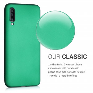 Husa pentru Samsung Galaxy A70, Silicon, Verde, 48430.170 - Img 4