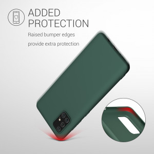 Husa pentru Samsung Galaxy A71, Silicon, Verde, 51208.169 - Img 7
