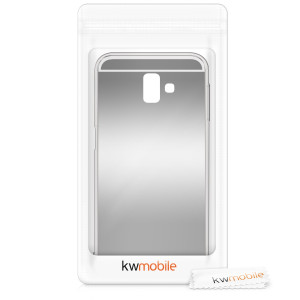 Husa pentru Samsung Galaxy J6 Plus, Silicon, Silver, 48754.42 - Img 7