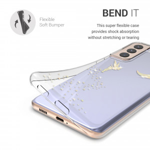 Husa pentru Samsung Galaxy S21 Plus, Silicon, Gold, 54069.01 - Img 4