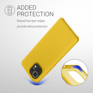Husa pentru Xiaomi Mi 11, Silicon, Galben, 54379.143 - Img 6