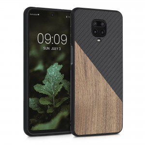 Husa pentru Xiaomi Redmi Note 9S / Redmi Note 9 Pro / Redmi Note 9 Pro Max, Lemn, Maro, 56621.01, kwmobile - Img 1