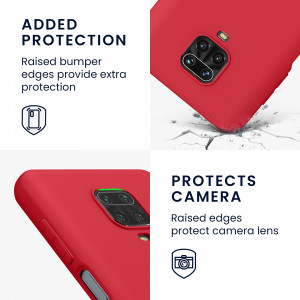 Husa pentru Xiaomi Redmi Note 9S / Redmi Note 9 Pro / Redmi Note 9 Pro Max, Silicon, Rosu, 52140.229, kwmobile - Img 4