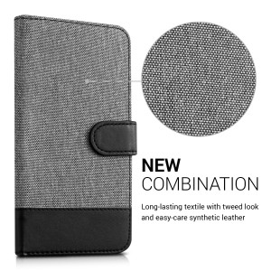 Husa pentru ZTE Blade V7, Textil, Gri, 38682.22 - Img 3