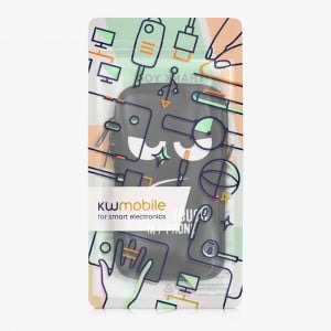 Husa Universala Kwmobile marime L - 6,5 inch, Neopren, Negru/Alb, 58701.3.01 - Img 8