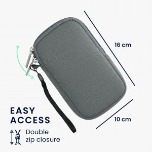 Husa Universala Kwmobile marime S - 4,5 inch, Neopren, Gri, 46188.1.155 - Img 6