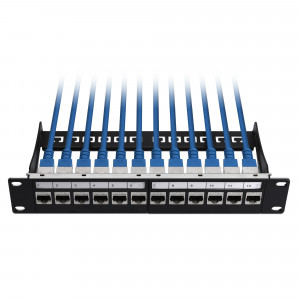 Set 12 Mufe pentru cabluri Ethernet RJ45 si Cat 6A, Kwmobile, Argintiu, Metal, 52348.01.12 - Img 3