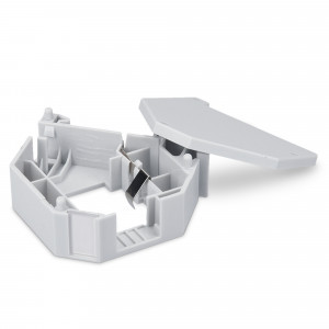 Set 16 Mufe CAT6A de 10 Gbit pentru cabluri Ethernet RJ45, Kwmobile, Gri, Metal, 47696.16 - Img 5