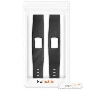 Set 2 Curele pentru Garmin Vivofit 4, kwmobile, Silicon, Negru, 50976.04 - Img 7