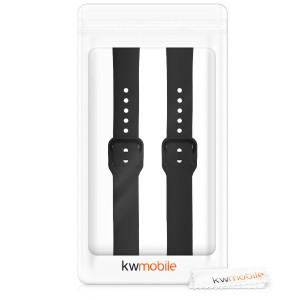 Set 2 Curele pentru Samsung Galaxy Fit (SM-R370), kwmobile, Silicon, Negru, 50233.47 - Img 7