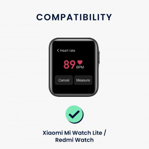 Set 2 curele pentru Xiaomi Mi Watch Lite/Redmi Watch, Kwmobile, Albastru/Roz, Silicon, 54778.10 - Img 6