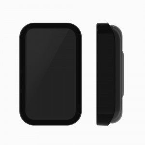 Set 2 Folii de protectie pentru Xiaomi Redmi Smart Band Pro, Kwmobile, Negru/Transparent, Sticla securizata, 57424.01 - Img 7