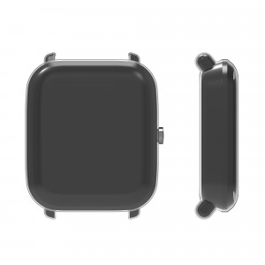 Set 2 huse pentru Huami Amazfit A1608/Amazfit Bip U/Amazfit U pro, Kwmobile, Transparent/Roz, Silicon, 57435.03 - Img 4