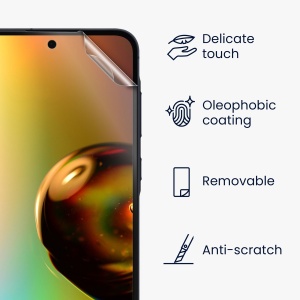 Set 3 Folii de protectie Kwmobile pentru Samsung Galaxy A55, Transparent, Plastic, KWM000021MK001C - Img 8