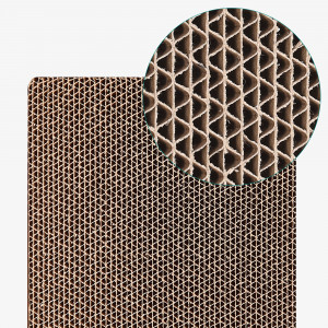 Set 3 table pentru zgarieturi Navaris, 43 x 24 x 4cm, Maro, 52979.03 - Img 4