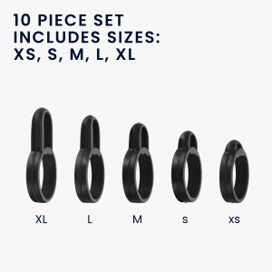 Set 5 Varfuri de schimb pentru casti Sony Linkbuds WF-L900, Kwmobile, Negru, Silicon, 58866.01 - Img 3