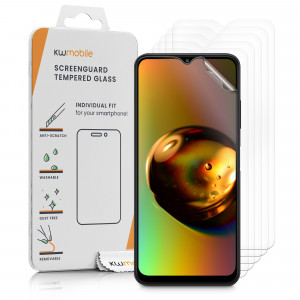 Set 6 Folii de protectie pentru Samsung Galaxy A22 5G, kwmobile, Fata, Transparenta, 57105.1 - Img 1