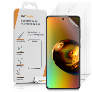 Set 6 Folii de protectie pentru Samsung Galaxy A52 / Galaxy A52 5G / Galaxy A52s 5G, kwmobile, Fata, Transparenta, 57101.1 - Img 1