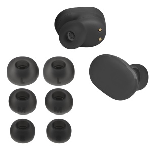 Set 6 Varfuri de schimb Kwmobile pentru JBL Tune Buds, Negru, Silicon, KWM0000256A001C - Img 1