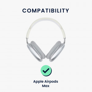 Banda pentru casti Apple Airpods Max, Kwmobile, Negru, Silicon, 56698.01 - Img 6