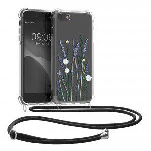 Bumper kwmobile pentru Apple iPhone SE 3/iPhone 8/iPhone 7, Silicon, Multicolor/Transparent, 48478.13 - Img 1