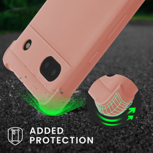 Bumper kwmobile pentru Google Pixel 6a, Silicon, Roz, 58567.154 - Img 3