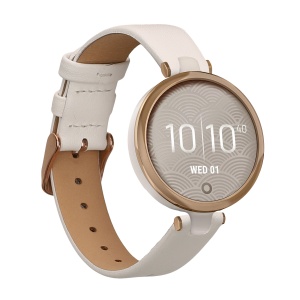 Curea Kwmobile pentru Garmin Lily Sport, Alb, Piele naturala, KWM000020AH003C - Img 1