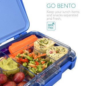 Cutie de pranz Bento Box cu compartimente variabile, 21 x 15 x 4,5 cm, 49877.01.17 - Img 4