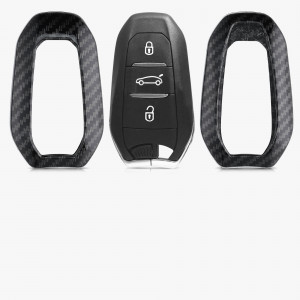 Husa Cheie Auto pentru Peugeot / Citroen - 3 Butoane - Keyless Go, kwmobile, Plastic, Negru / Gri, 56474.01 - Img 8