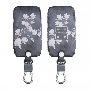 Husa Cheie Auto pentru Renault / Dacia - 4 Butoane - Keyless Go, kwmobile, Piele ecologica, Multicolor, 44637.49 - Img 1