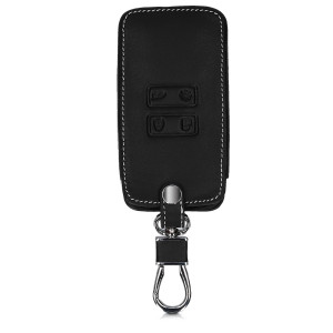 Husa Cheie Auto pentru Renault / Dacia - 4 Butoane - Keyless Go, Piele ecologica, Negru, 44637.11 - Img 4