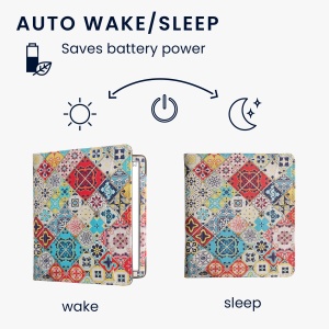 Husa cu buzunar Kwmobile pentru Onyx Boox Leaf 2, Multicolor, Piele ecologica, KWM000023PT004C - Img 4