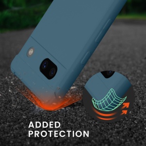 Husa Kwmobile cu jnur pentru Google Pixel 7a, Albastru inchis, Silicon, KWM000019YH010C - Img 5