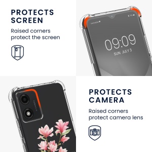 Husa Kwmobile cu jnur pentru Motorola Moto E13, Multicolor, Silicon, KWM000019ZF003C - Img 4