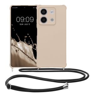 Husa Kwmobile cu jnur pentru Xiaomi Redmi Note 13, Crem, Silicon, KWM000020NC002C - Img 2