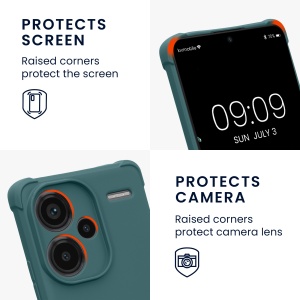 Husa Kwmobile cu jnur pentru Xiaomi Redmi Note 13 Pro Plus 5G, Verde, Silicon, KWM000020ND001C - Img 4