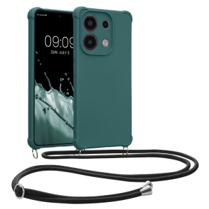 Husa Kwmobile cu jnur pentru Xiaomi Redmi Note 13, Verde, Silicon, KWM000020NE001C - Img 1