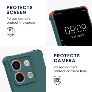 Husa Kwmobile cu jnur pentru Xiaomi Redmi Note 13, Verde, Silicon, KWM000020NC001C - Img 4