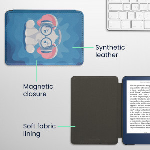 Husa Kwmobile pentru Amazon Kindle (2022), Multicolor, Piele ecologica, 59989.14 - Img 7