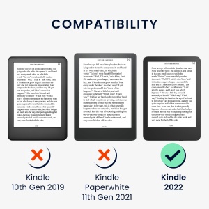 Husa Kwmobile pentru Amazon Kindle (2022), Rosu, Nylon, KWM000023RO002C - Img 5