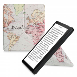 Husa kwmobile pentru Amazon Kindle Oasis 10, Piele ecologica, Multicolor, 59721.01 - Img 1